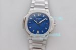 Replica Patek Philippe Swiss MS Factory Nautilus Blue Dial Ladies Watch 35.2mm